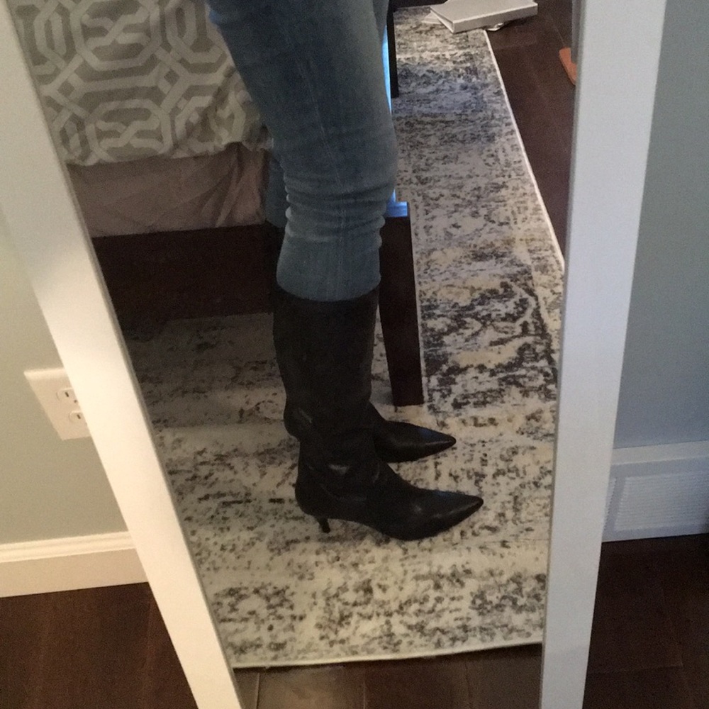Nine West black boots, size 8